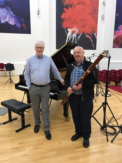 LAURENCE PERKINS (Bassoon) and JOHN FLINDERS (piano) will give a concert at Boston Grammar School, 7.30 pm on 21st March 2023